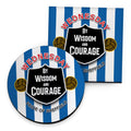 Wednesday Courage - Football Coaster - Square Or Circle collectible from https://britishmade.gifts/