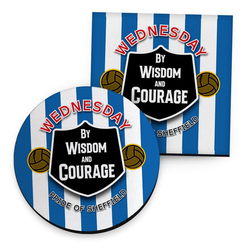 Wednesday Courage - Football Coaster - Square Or Circle collectible from https://britishmade.gifts/