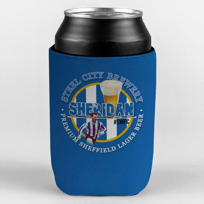 Wednesday Sheridan - Football Legends - Can Cooler collectible from https://britishmade.gifts/