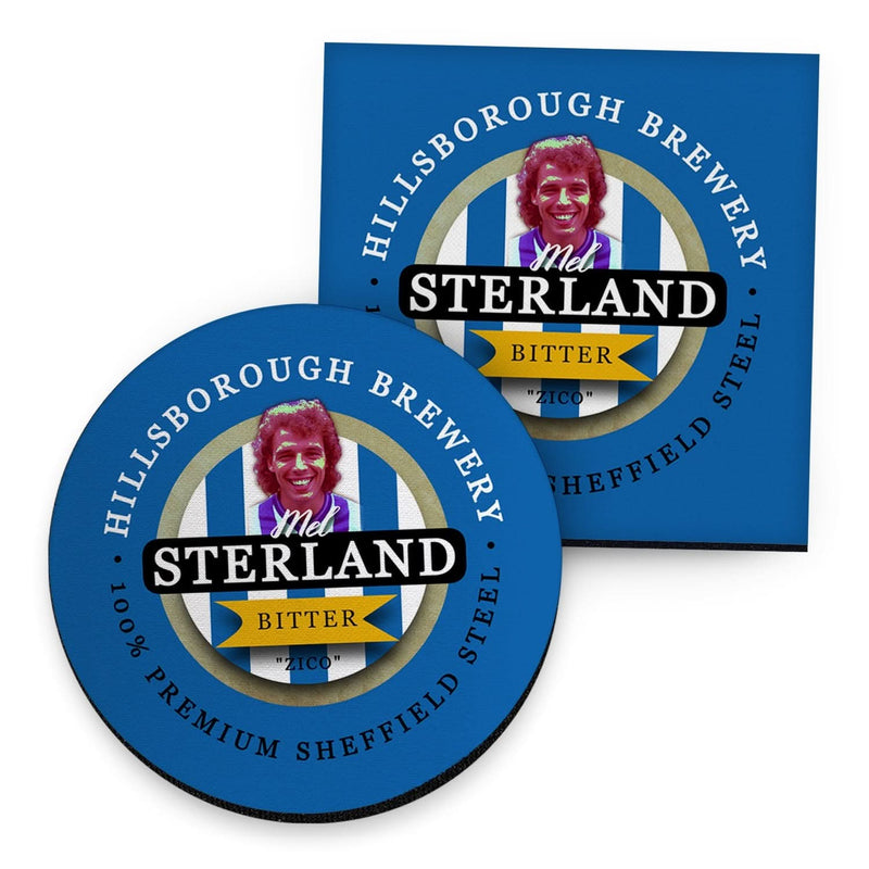 Wednesday Sterland - Football Coaster - Square Or Circle collectible from https://britishmade.gifts/