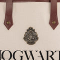 Harry Potter Hogwarts Cream Canvas Shopping Bag, packaging shot