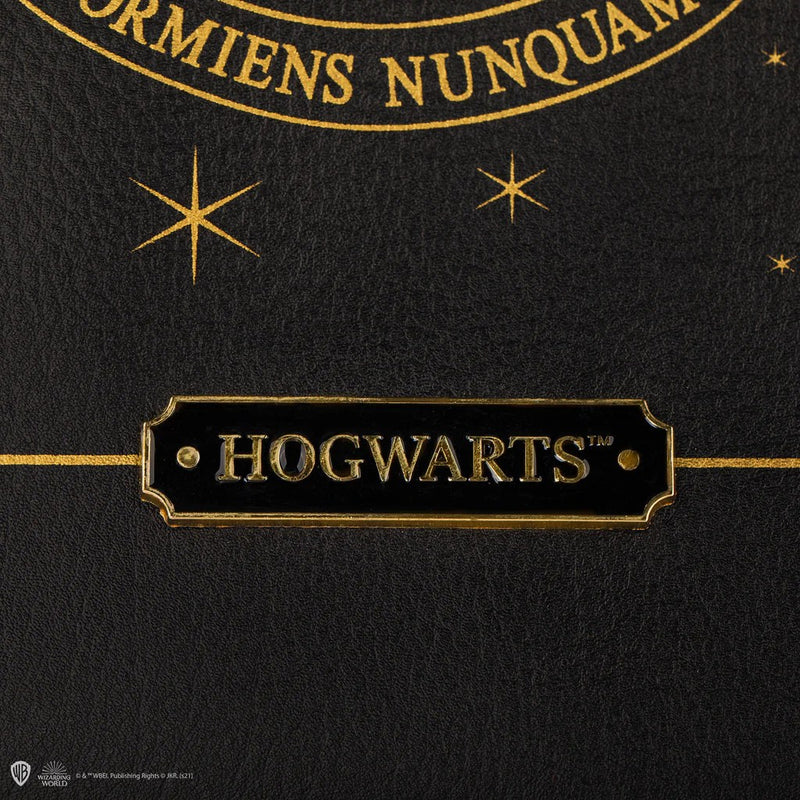 Harry Potter Hogwarts Black PU Leather Shopping Bag, packaging shot