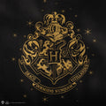Harry Potter Hogwarts Black PU Leather Shopping Bag, rear view