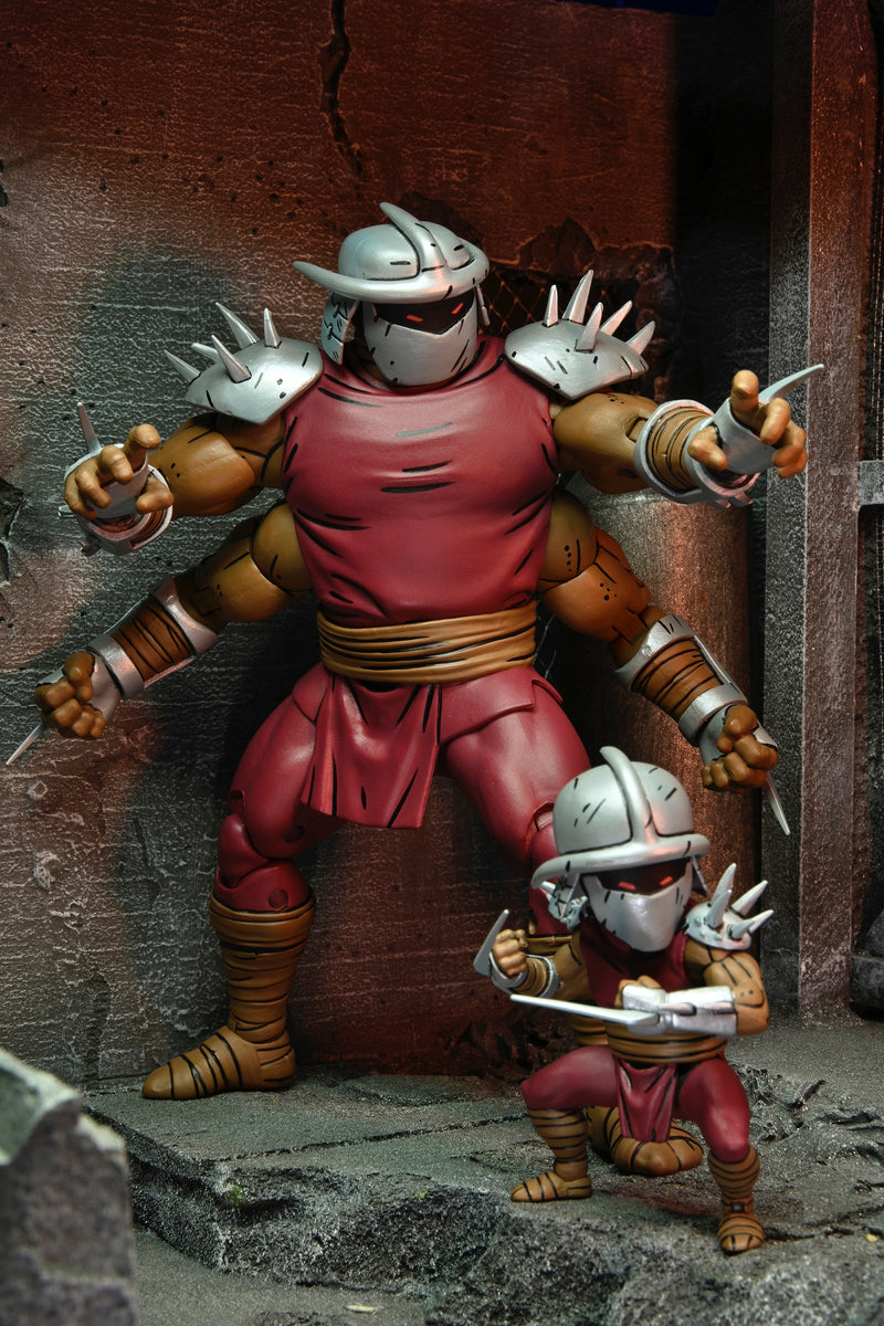TMNT Mirage Comics Shredder Clone and Mini Shredder Deluxe 7" Scale Figure Set close up detail
