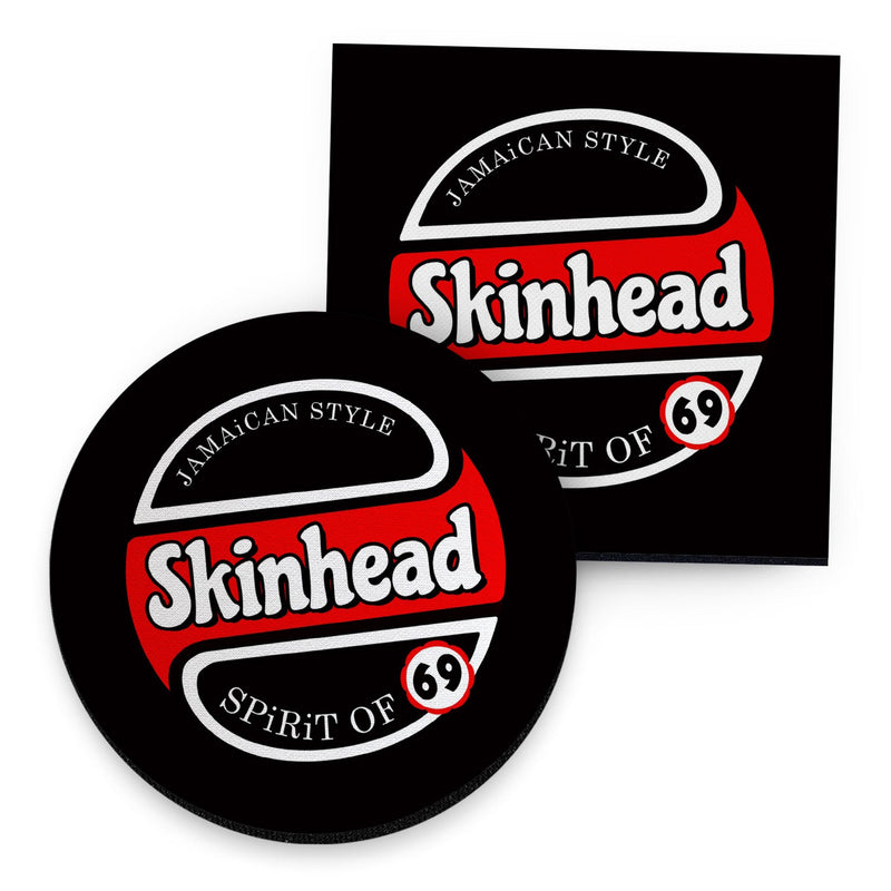Skinhead - Spirit Of 69 - Drinks Coaster - Round or Square collectible from https://britishmade.gifts/