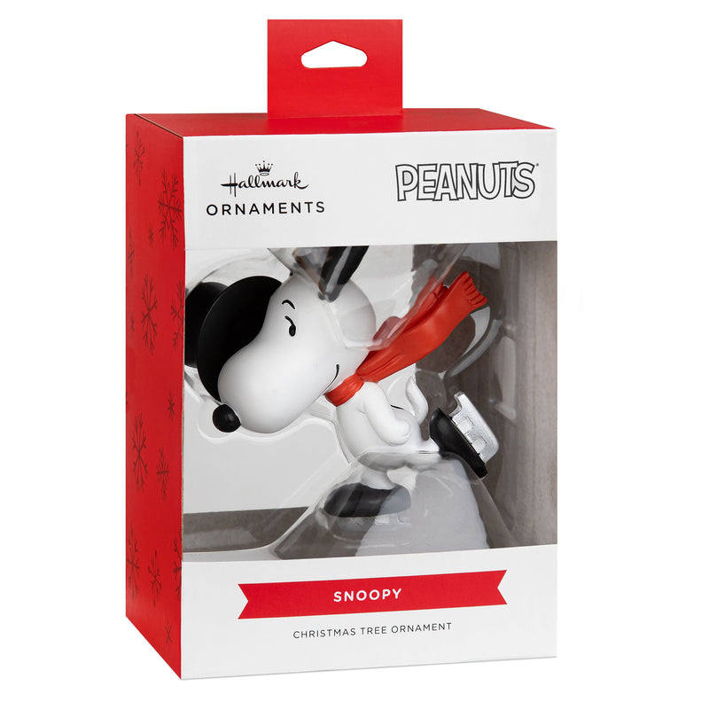 Collectable PEANUTS™ Hanging Ornament - SNOOPY Ice Skating with Top Hat