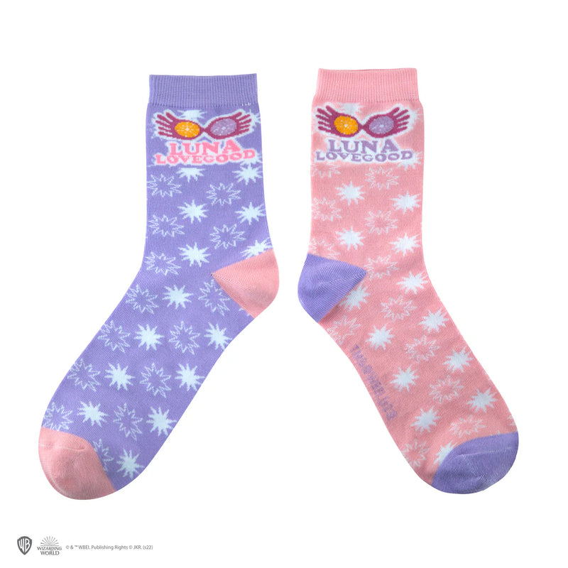 Harry Potter Luna Lovegood Socks 3-Pack, close-up detail