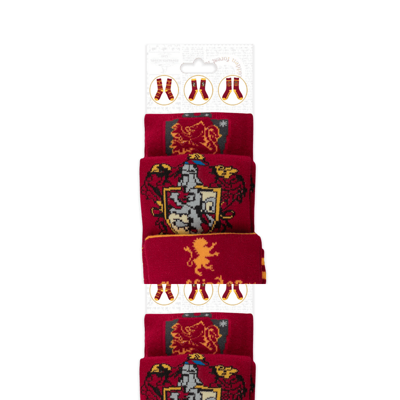 Harry Potter Gryffindor Socks 3-Pack (image 13 of 30)