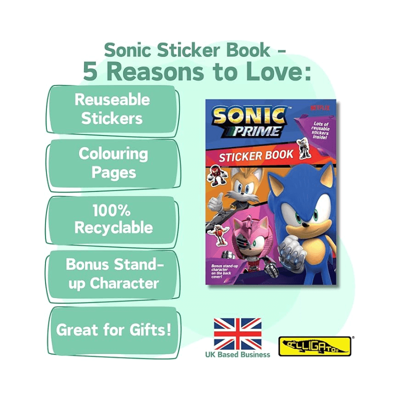 Sonic Prime Sticker Book, alternate view