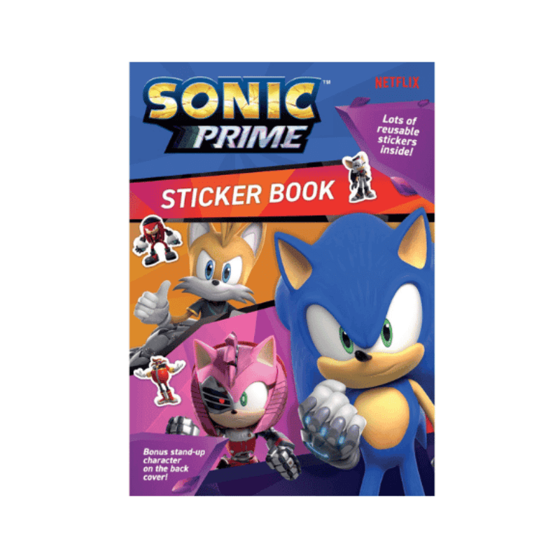 Sonic Prime Sticker Book collectible from Sonic the Hedgehog PoundFun