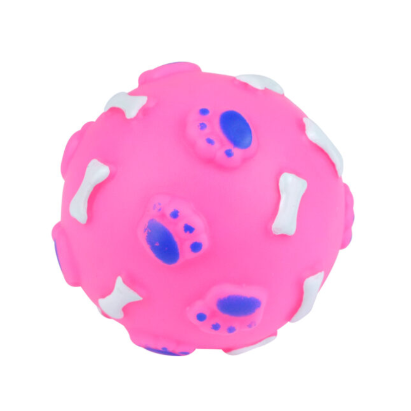 Squeaky Dog Ball, close-up detail