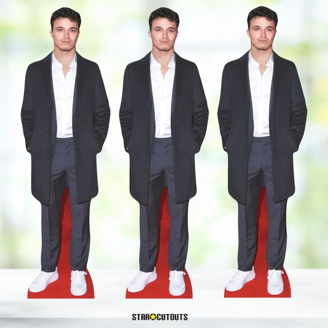 Lando Norris Suit Shelf Top Cardboard Cutout Pack Height 31cm
