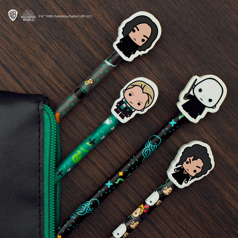 Harry Potter Dark Arts Stationery Set with Voldemort and Snape, in display