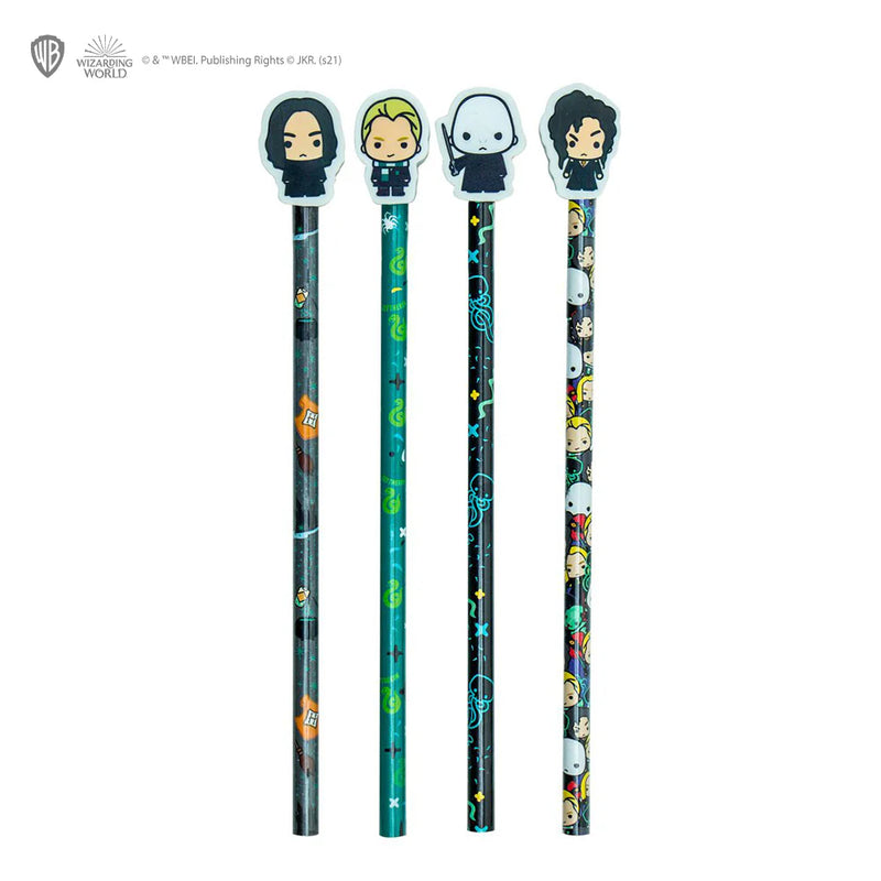 Harry Potter Dark Arts Stationery Set with Voldemort and Snape, side angle
