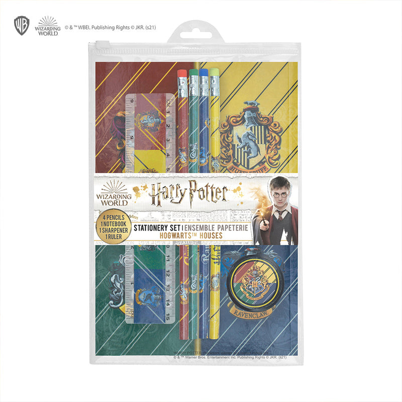 Harry Potter Hogwarts Houses Stationery Set, size reference