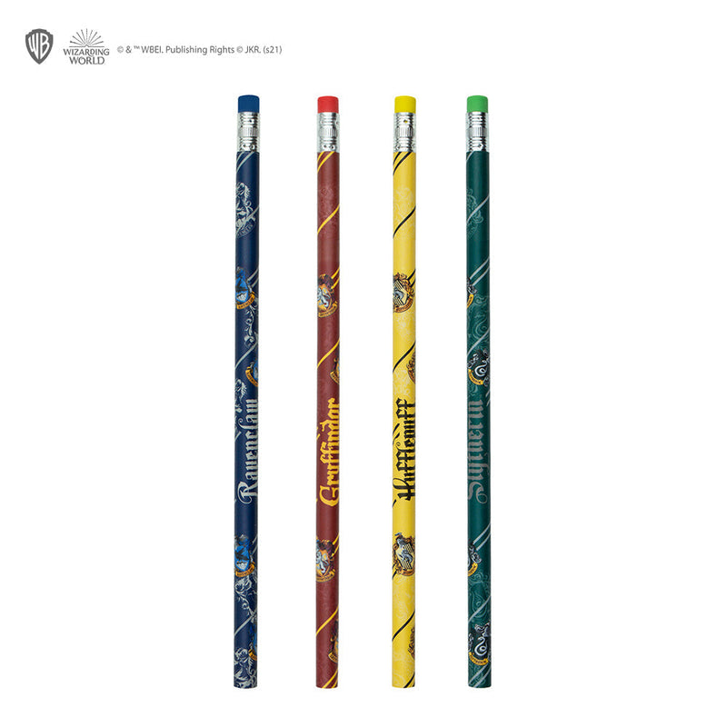 Harry Potter Hogwarts Houses Stationery Set, side angle