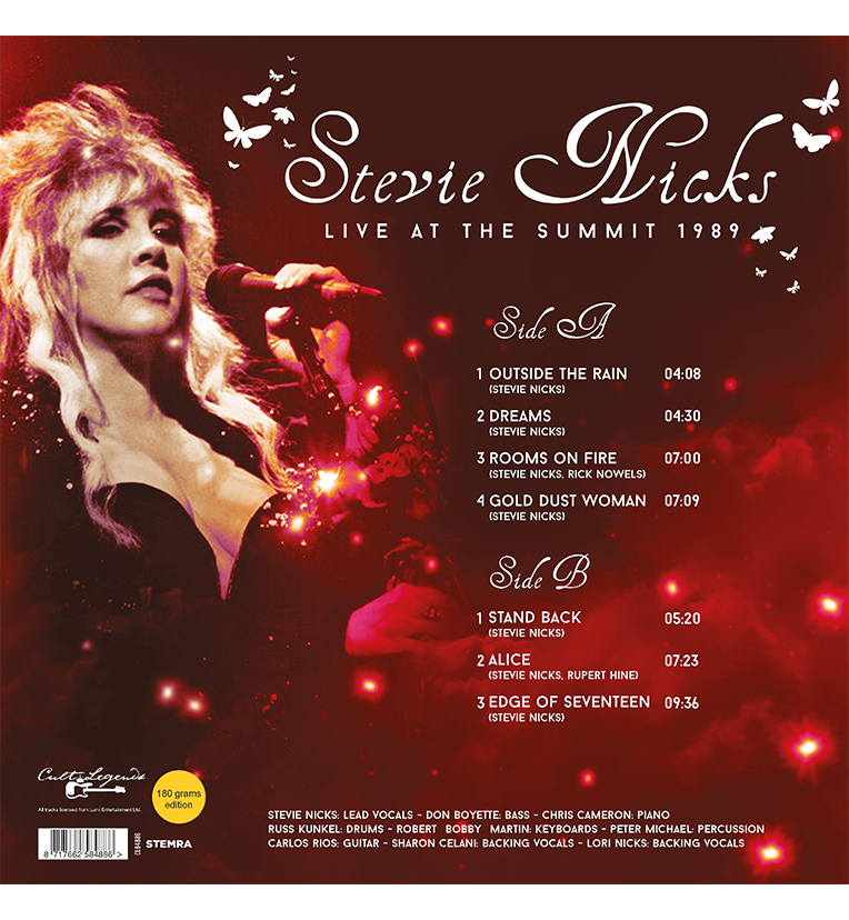 Stevie Nicks – Live at The Summit 1989 (12-Inch Album on 180g Vinyl), side angle