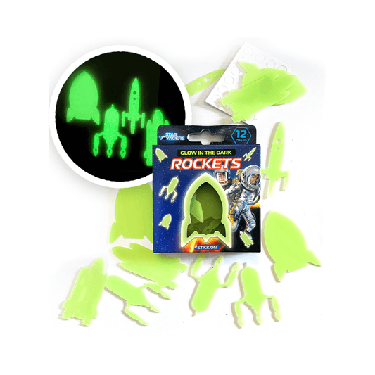 Stick On Glow In The Dark Rockets, alternate view