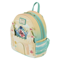 Loungefly Disney Stitch Sandcastle Beach Surprise Mini Backpack, side angle
