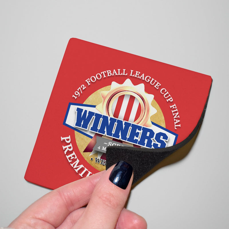 Stoke League Cup_- Football Coaster - Square Or Circle, alternate view