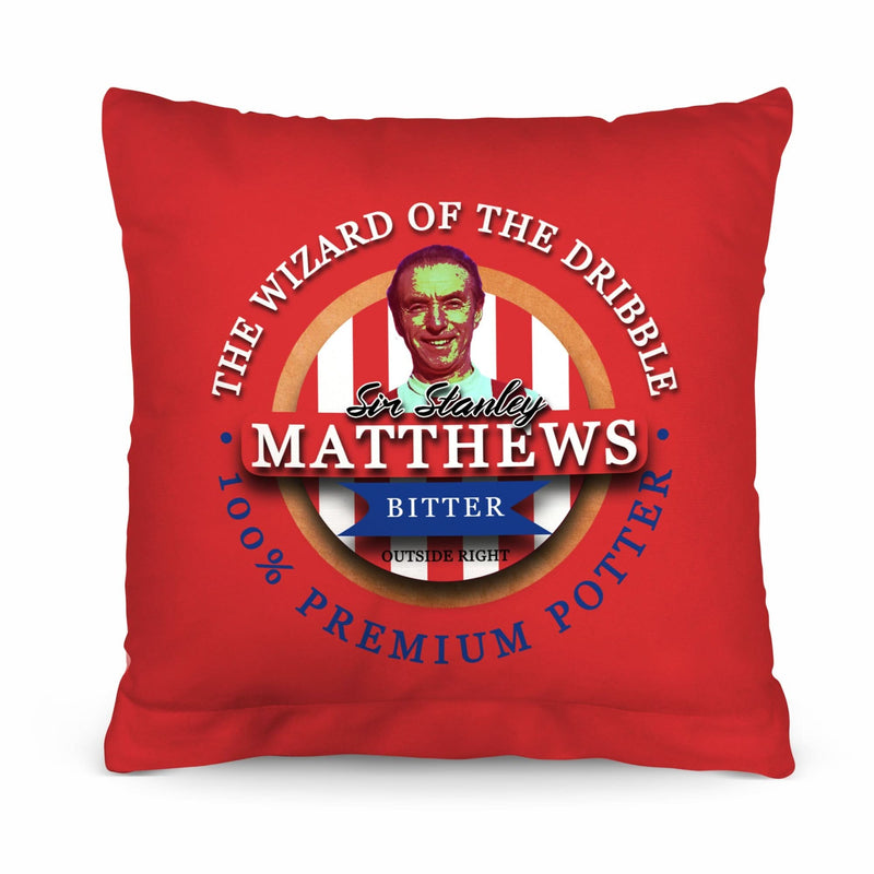 Stoke Matthews - Football Legends - Cushion 10 collectible from https://britishmade.gifts/