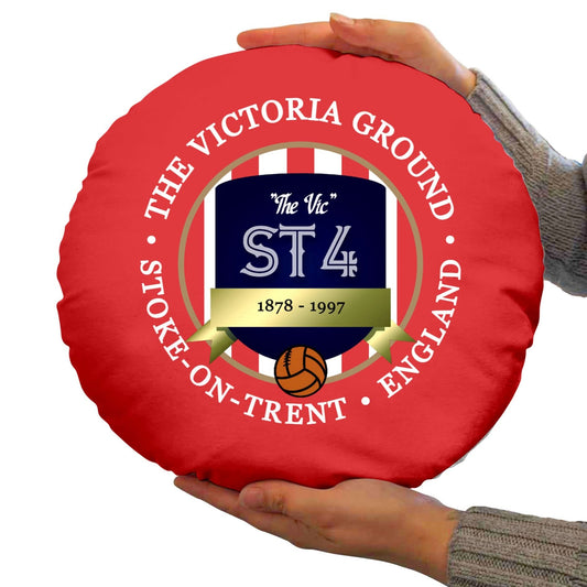 Stoke Victoria - Football Legends - Circle Cushion 14 collectible from https://britishmade.gifts/