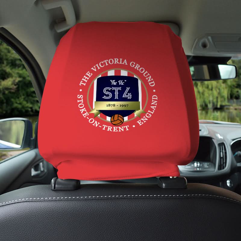 Stoke Victoria - Football Legends - Headrest Cover collectible from https://britishmade.gifts/