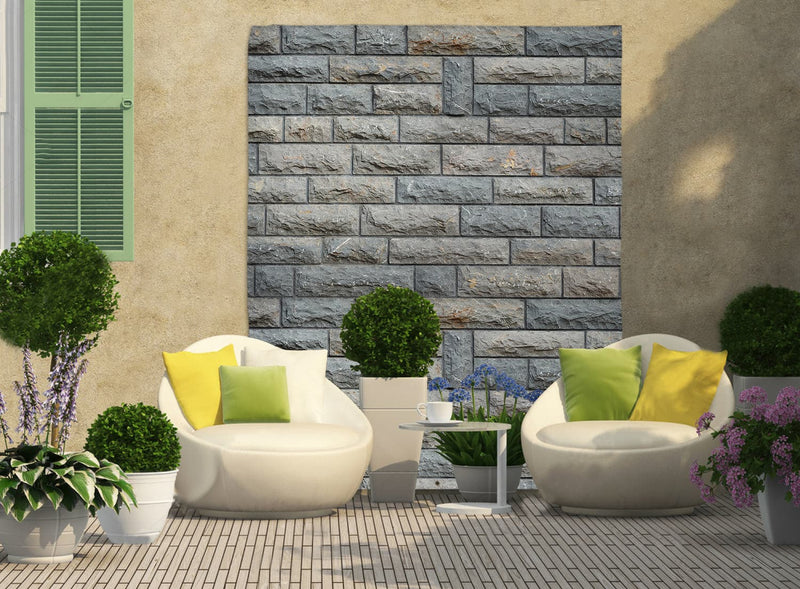 Stone Wall - Portrait Garden Banner - 61 x 79 collectible from https://britishmade.gifts/