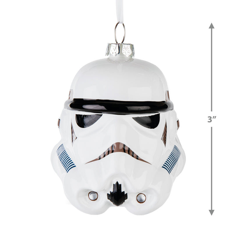 Star Wars™ Glass Ornament - Stormtrooper Helmet