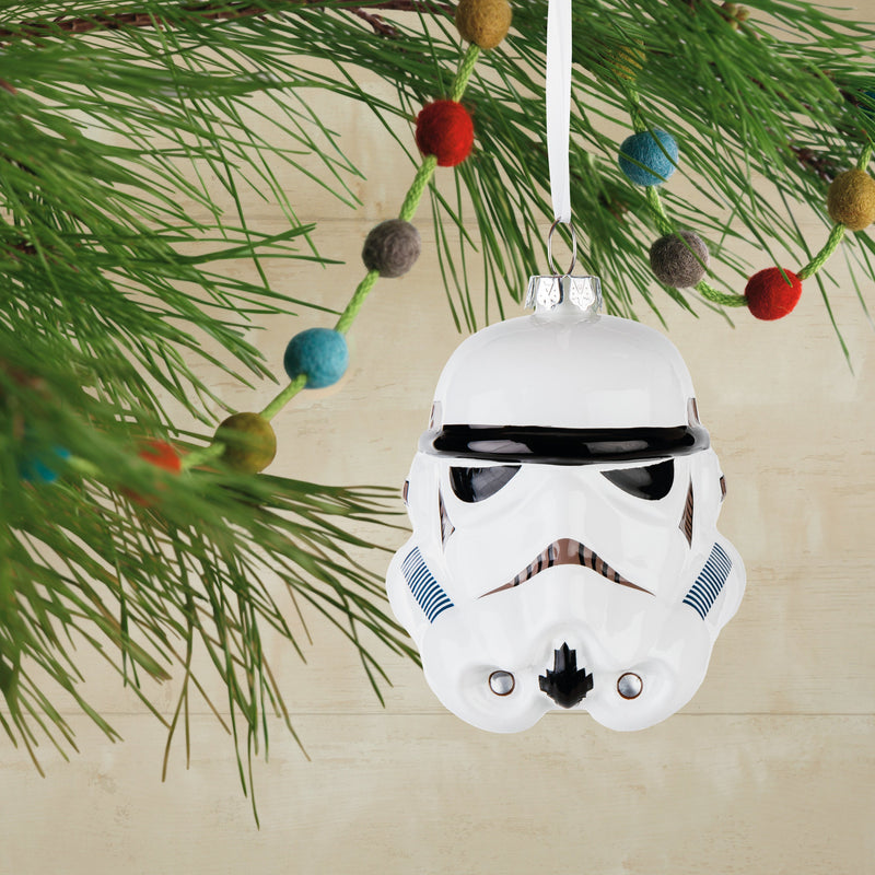 Star Wars™ Glass Ornament - Stormtrooper Helmet