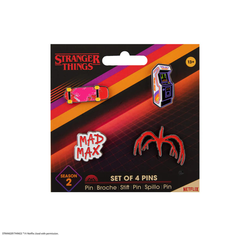 Stranger Things Season 2 Pin Set of 4, side angle