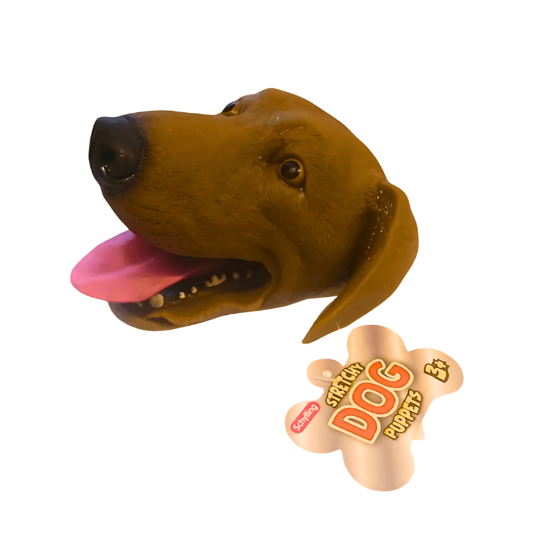 Stretchy Dog Puppet, alternate view