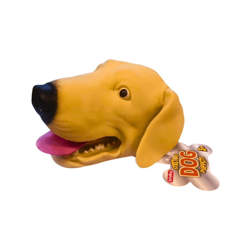 Stretchy Dog Puppet, side angle