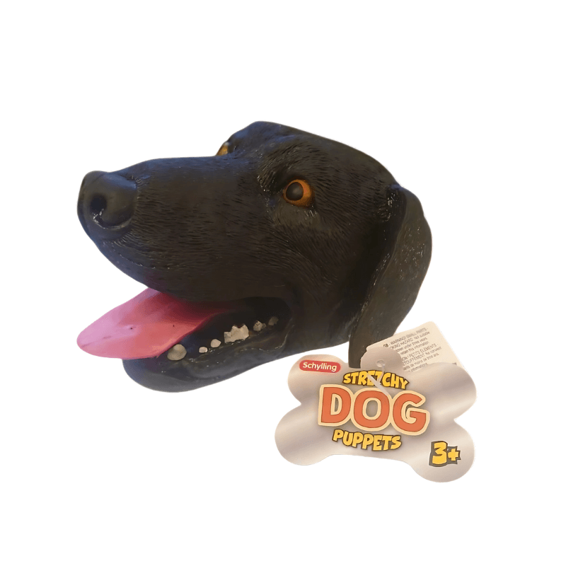 Stretchy Dog Puppet collectible from PoundFun
