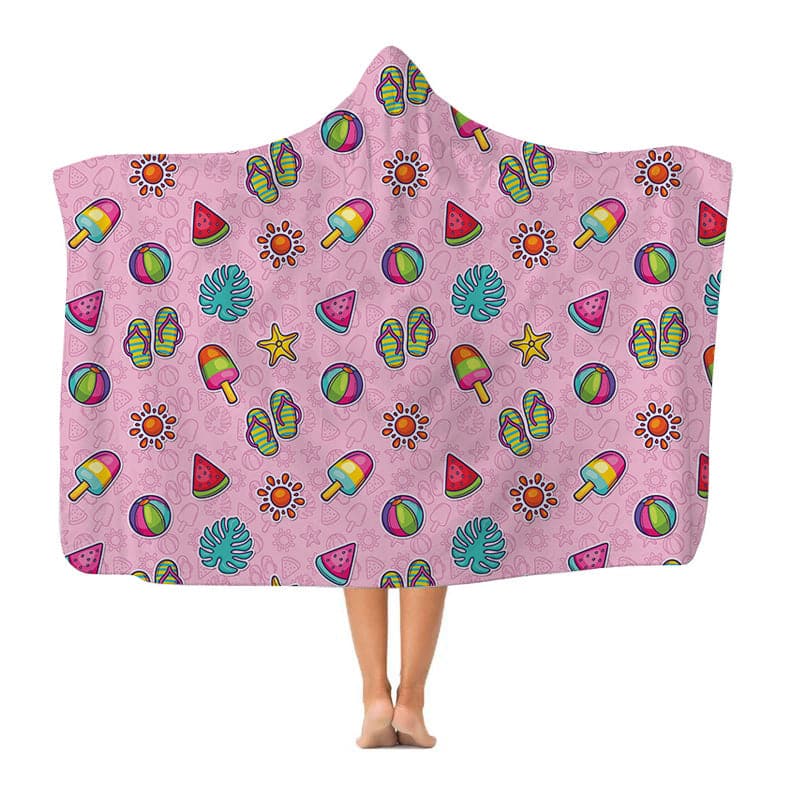 Summer Doodle - Hooded Blanket collectible from https://britishmade.gifts/