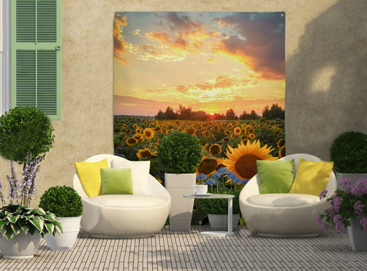 Sunflowers - Portrait Garden Banner - 61 x 79 collectible from https://britishmade.gifts/