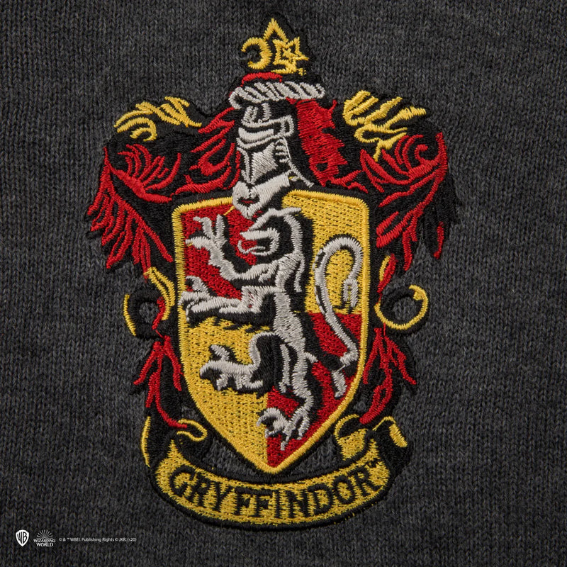 Harry Potter Gryffindor V-Neck House Sweater, close-up detail