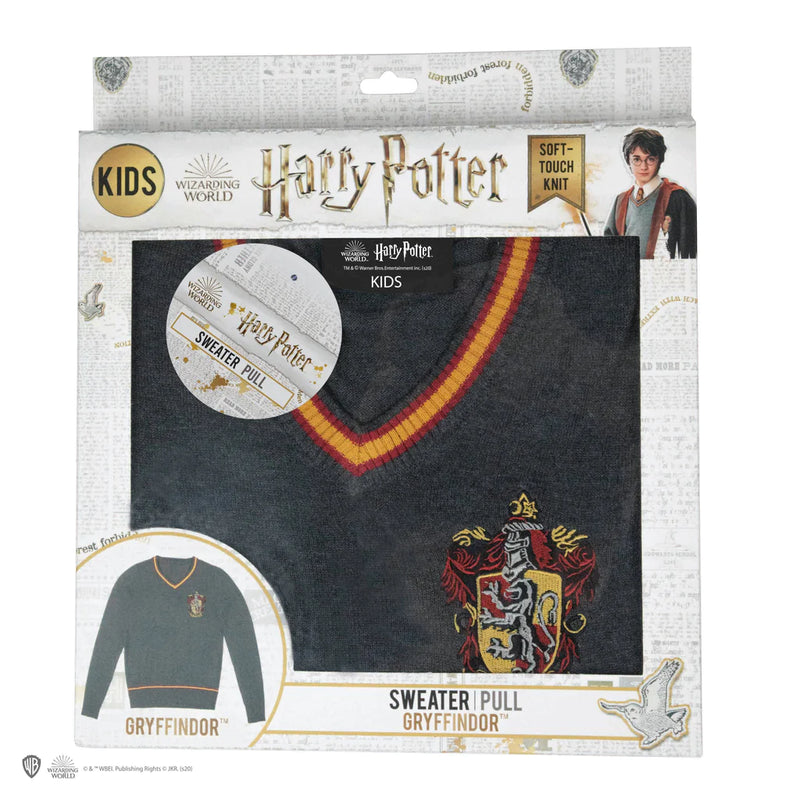 Harry Potter Gryffindor V-Neck House Sweater, packaging shot