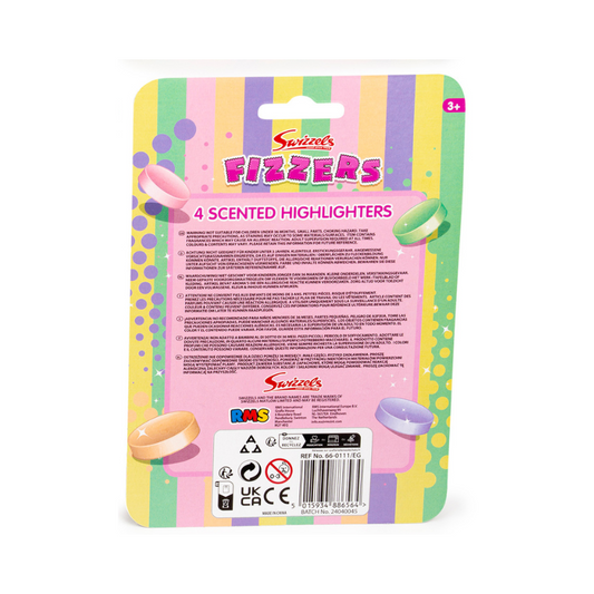 Swizzels Fizzers Scented Highlighters 4 Pack, alternate view