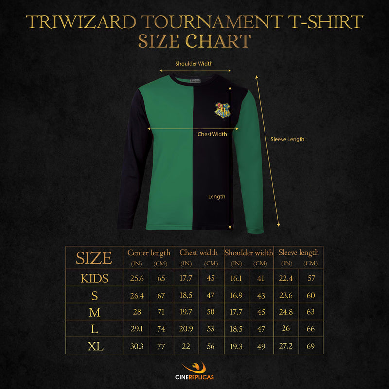 Harry Potter Draco Malfoy Triwizard Tournament T-Shirt, in display
