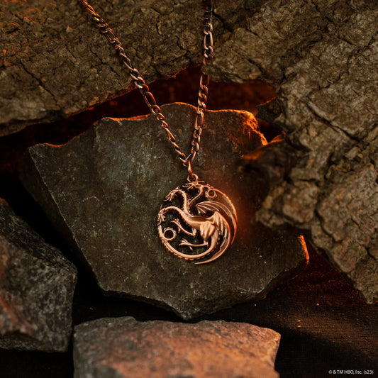 Game of Thrones Targaryen Sigil Necklace, alternate view