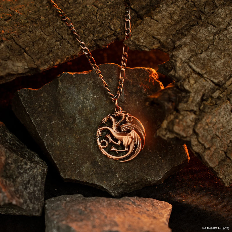 Game of Thrones Targaryen Sigil Necklace, alternate view
