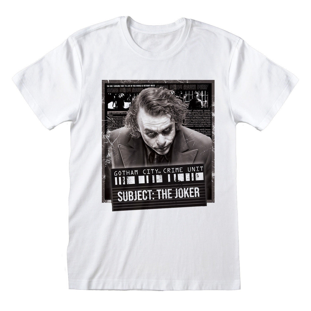 The Dark Knight Joker Mug Shot Unisex T-Shirt