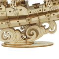 Sailing Ship TG305 3D Wooden Puzzle, side angle