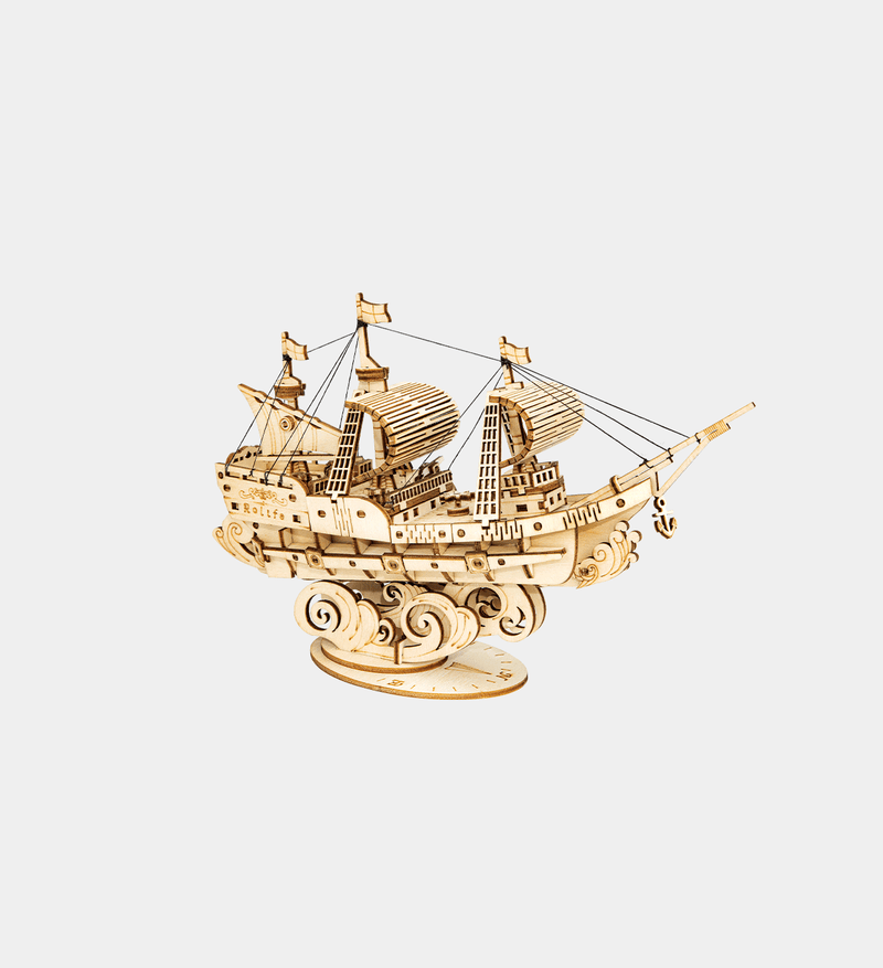 Sailing Ship TG305 3D Wooden Puzzle, packaging shot