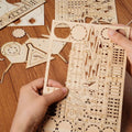 Drum Kit - Rokr 3d Wooden Puzzle, rear view