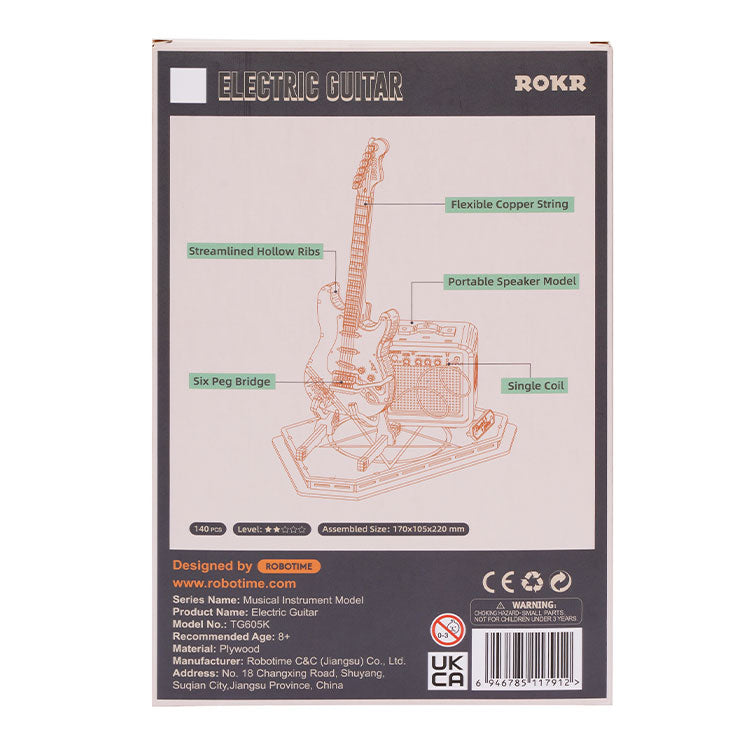 Electric Guitar, rear view