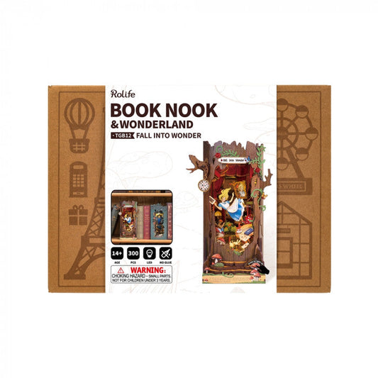 Rolife Book Nook Shelf Insert - Fall into Wonderland, alternate view