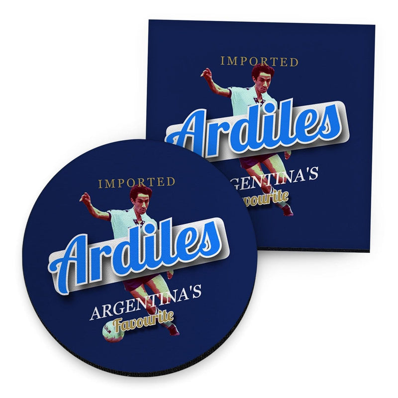 Totts Ardiles - Football Coaster - Square Or Circle collectible from https://britishmade.gifts/