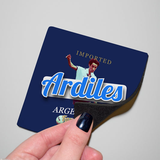 Totts Ardiles - Football Coaster - Square Or Circle, alternate view